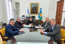 Martilleros bonaerenses se reúnen con el gobernador Kicillof