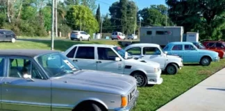 Gran encuentro multimarcas de autos, en el Parque Municipal