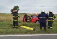 Choque y despiste en Ruta 5: Intento de sobrepaso termina en la banquina