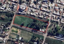 Un predio que ahora está en venta, pero sigue sin fecha