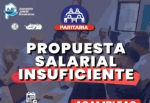 Judiciales también rechazaron la propuesta de aumento y este lunes 23 definen si paran