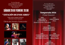 Sexteto de cuerdas y notable violín solista en la presentación de temporada