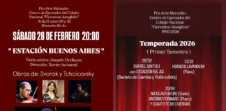 Sexteto de cuerdas y notable violín solista en la presentación de temporada