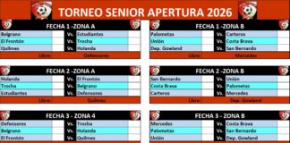 EL TORNEO SENIOR DE LA LIGA MERCEDINA TIENE PROGRAMACION CONFIRMADA