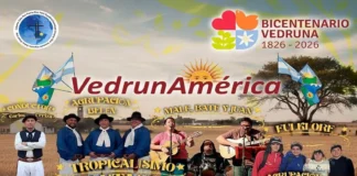 Este sábado 28 Festejos del Bicentenario VEDRUNA