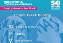 El Hospital Blas L. Dubarry realizará una jornada conmemorativa