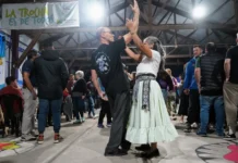 Vigilia de Malvinas en La Trocha