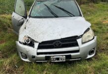 Dos mercedinos resultaron ilesos tras un espectacular vuelco en la Ruta 5