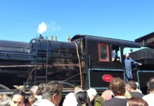 La locomotora casi centenaria volvió a pasar por Suipacha