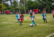 Los torneos de inferiores de la Liga Mercedina están en marcha