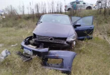Violento despiste sobre Ruta 5