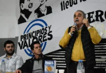 Guillermo Moreno pasó por Mercedes en acto de unidad en Club El Porvenir