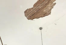 Preocupación en el Palacio de Tribunales de Mercedes tras la caída de un sector del cielorraso