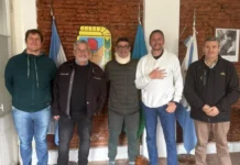 Daniel Kunkel visitó Mercedes y se reunió con referentes sindicales y sociales